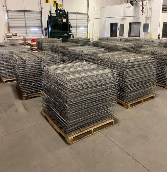 Used wire decks for racking in Florida ready to ship.